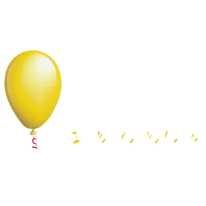 Yellow Balloon With String PNG Oyh12 PNG