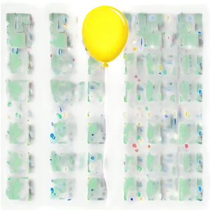 Yellow Balloon With String PNG Qma58 PNG
