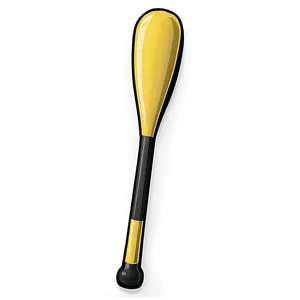 Yellow Baseball Bat PNG 05242024