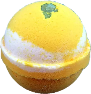 Yellow Bath Bomb Top View.png PNG