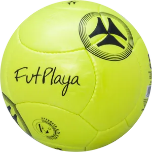 Yellow Beach Soccer Ball PNG image