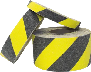 Yellow Black Anti Slip Caution Tape PNG image