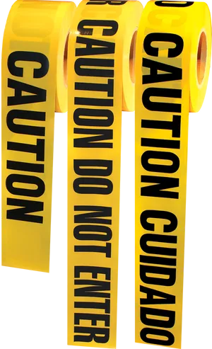 Yellow Black Caution Do Not Enter Tape PNG image