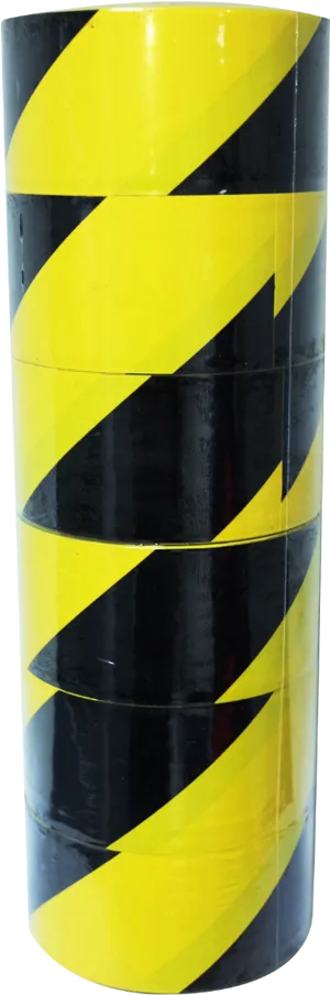 Yellow Black Caution Tape Roll PNG image