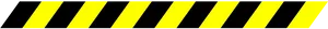 Yellow Black Caution Tape Stripes PNG image
