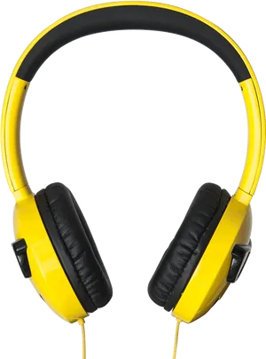 Yellow Black Over Ear Headphones