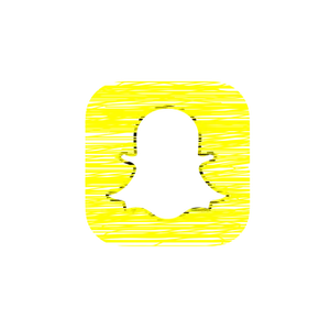 Yellow Black Snapchat Logo