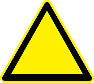 Yellow Black Triangle Sign PNG image