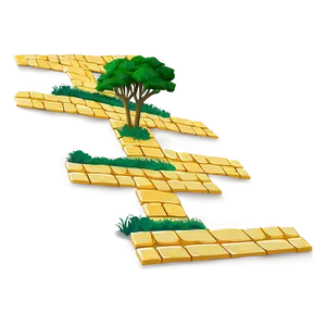 Yellow Brick Road At Twilight PNG 06262024