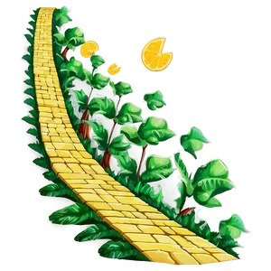 Yellow Brick Road Illustration Png Rcd73 PNG image