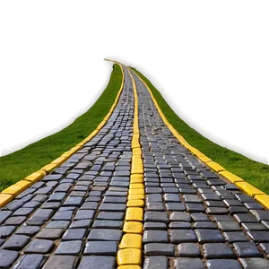 Yellow Brick Road Through Countryside PNG Uvs11 PNG
