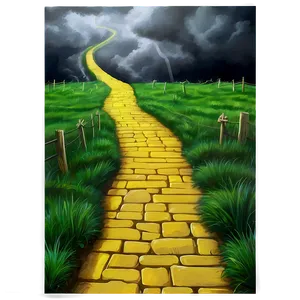 Yellow Brick Road Through Stormy Weather PNG 71 PNG