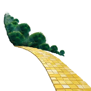 Yellow Brick Road Under Blue Sky Png 29 PNG image