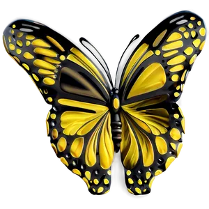 Yellow Butterfly Outline Png 26 PNG image