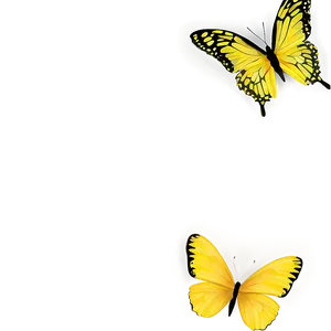 Yellow Butterfly Pattern Png Ndn25 PNG image