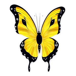 Yellow Butterfly Transparent Clipart Png 06292024 PNG image