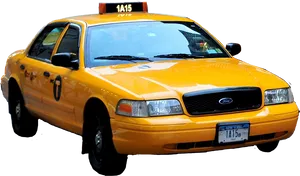 Yellow Cab Ford Crown Victoria PNG image