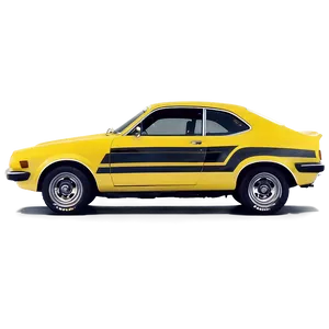 Yellow Car A PNG image