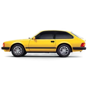 Yellow Car Illustration Png 06292024 PNG image