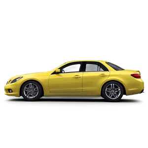 Yellow Car Silhouette PNG 06292024