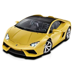 Yellow Car Top View PNG 06292024 PNG