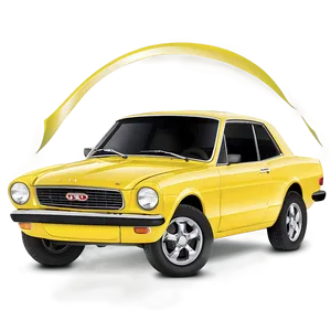 Yellow Car With Stripes PNG Wkk69 PNG