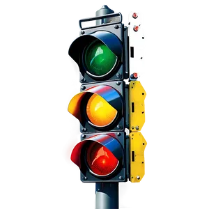 Yellow Caution Traffic Light Png Cma26 PNG image
