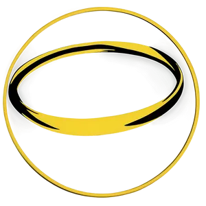 Yellow Circle Graphic PNG Cln