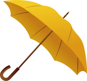 Yellow Classic Umbrella PNG image