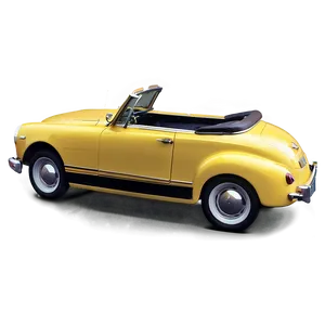 Yellow Convertible Car PNG 82 PNG