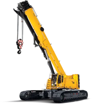 Yellow Crawler Crane PNG
