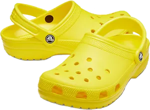 Yellow Crocs Clogs Product Photo
