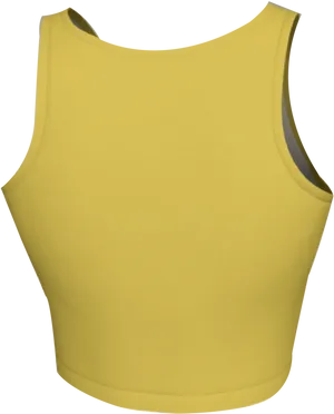 Yellow Crop Top Product Image PNG image