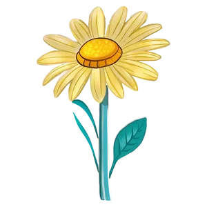 Yellow Daisy Animated PNG 8