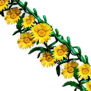 Yellow Daisy Chain Link PNG 18 PNG