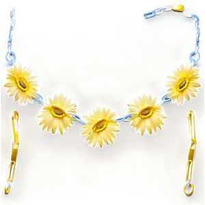 Yellow Daisy Chain Link PNG Wei20 PNG