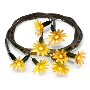 Yellow Daisy Festive Lights PNG Npx PNG