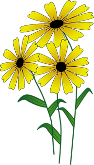 Yellow Daisy Illustration