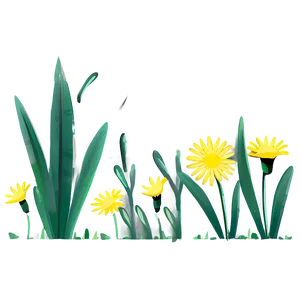 Yellow Daisy Night Scene PNG 30 PNG