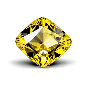 Yellow Diamond Halo Design PNG Exv63 PNG