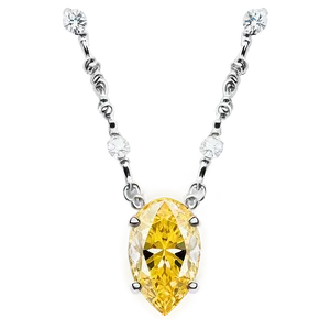 Yellow Diamond Jewelry Piece PNG Xfi78 PNG