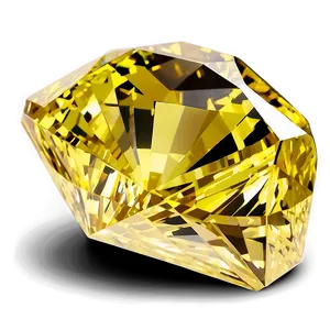 Yellow Diamond On White Background PNG Pkl26 PNG