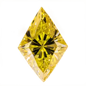Yellow Diamond Solitaire PNG Emm