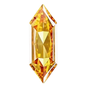 Yellow Diamond With Fire PNG 06292024