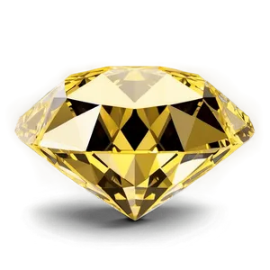 Yellow Diamond With Light Reflection Png Edk59 PNG image