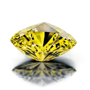 Yellow Diamond With Reflections PNG 23