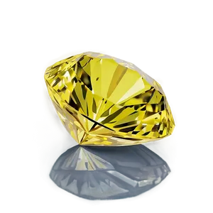 Yellow Diamond With Reflections PNG 96