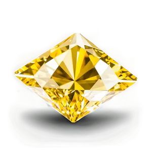 Yellow Diamond With Shadow Png 06292024 PNG image