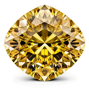 Yellow Diamond With Vintage Look PNG Jpc4 PNG