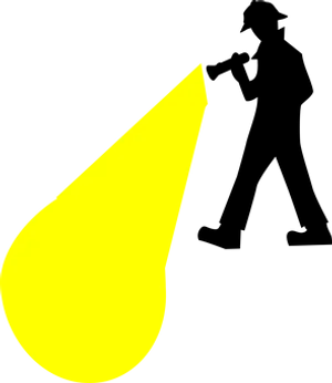 Yellow Drop Graphic Black Background